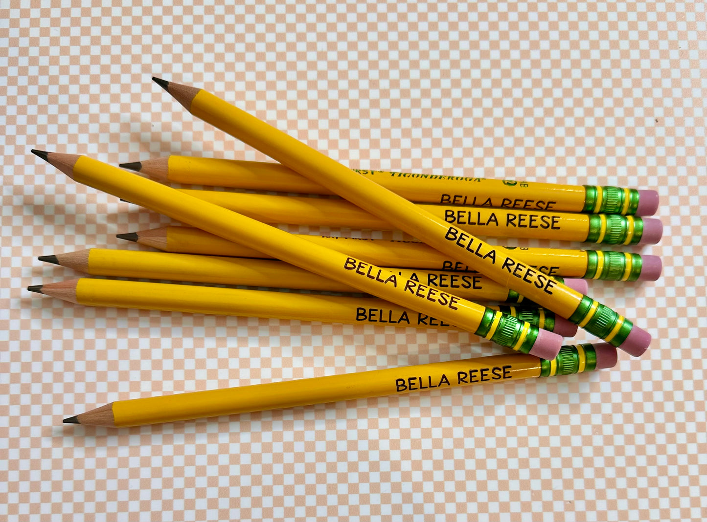 Kindergarten Engraved Personalized Beginner Pencils