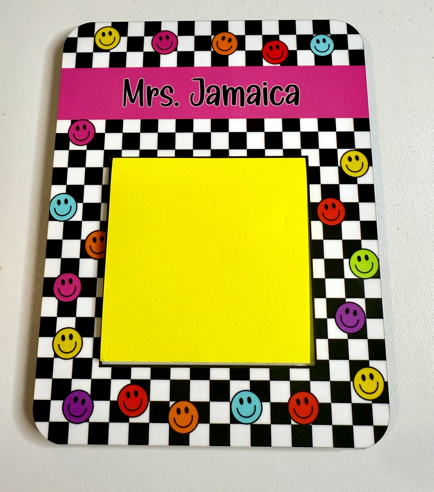 Smiley Face Sticky Note Holder