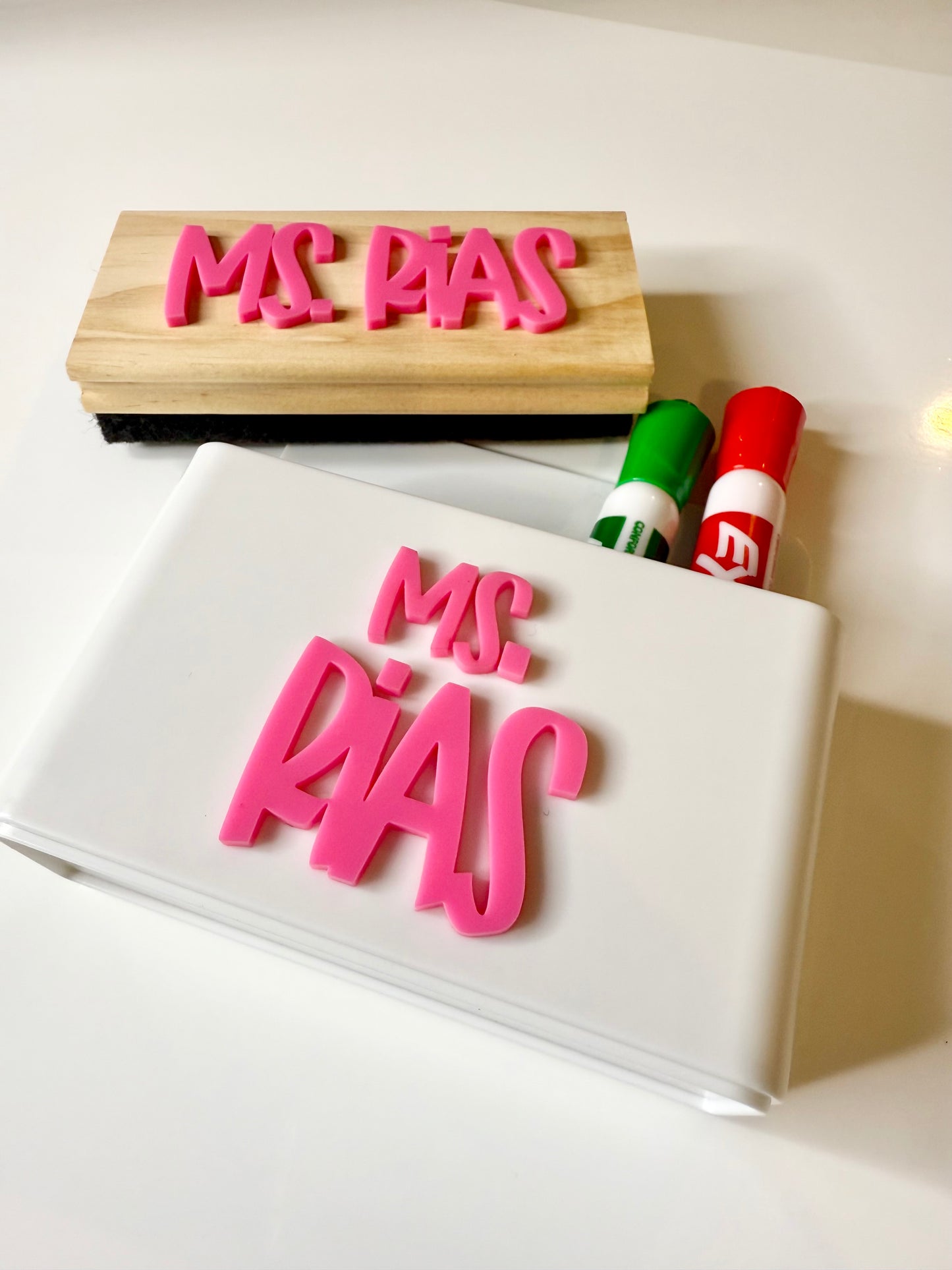Personalized Magnetic Eraser Holder