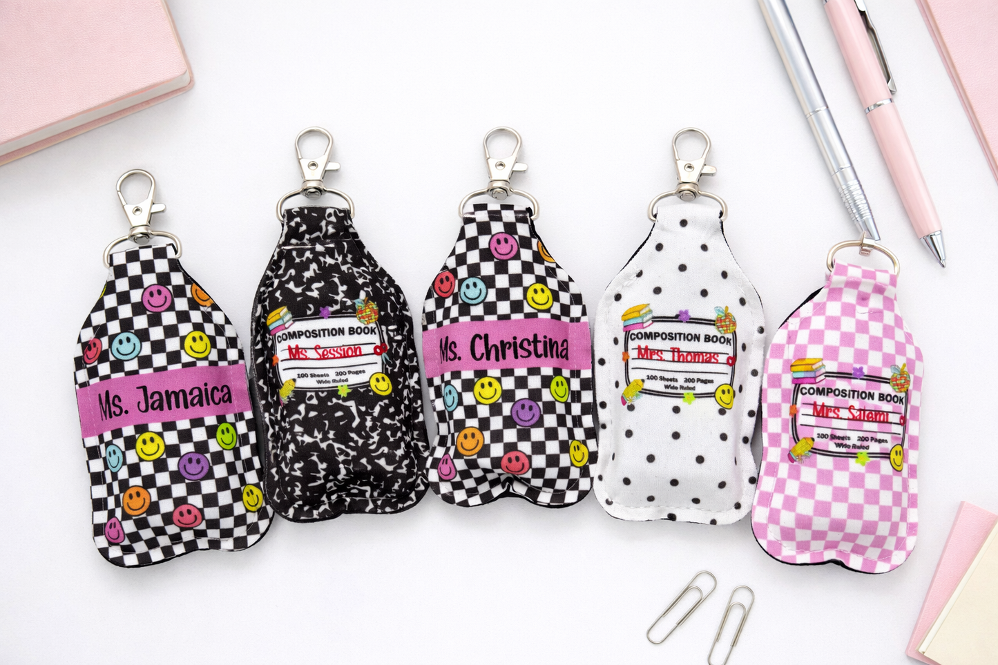 Personalized Hand Sanitizer Keychain