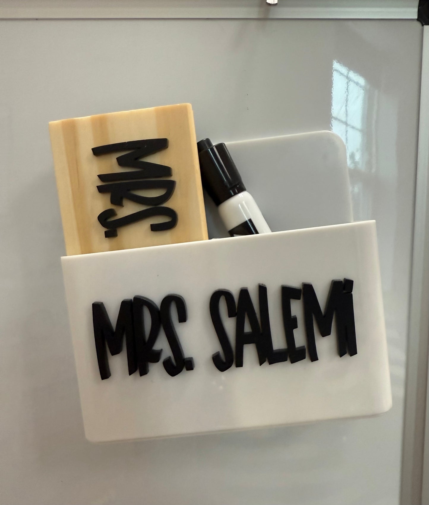 Personalized Magnetic Eraser Holder