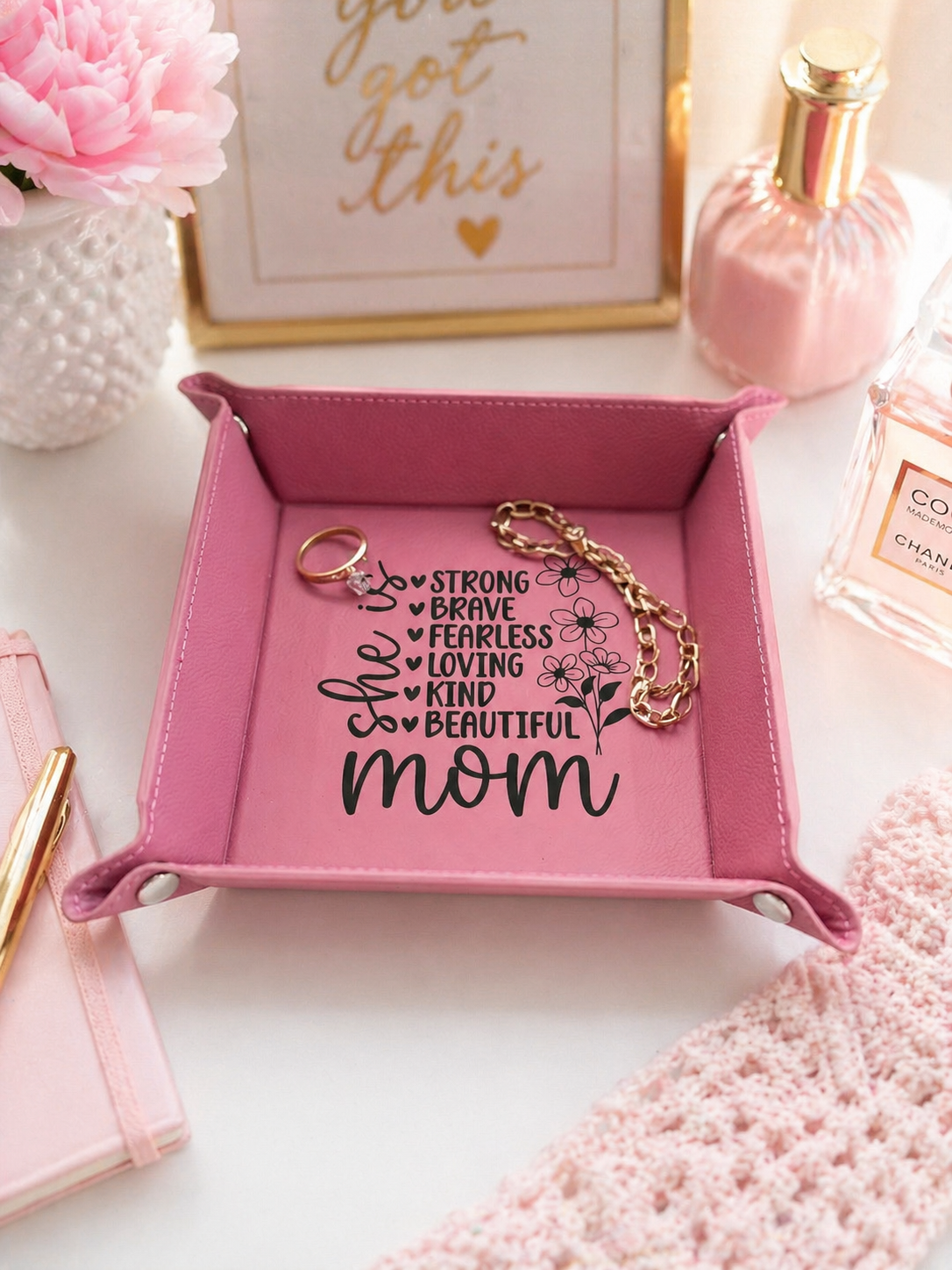 Mom Quote Trinket Tray