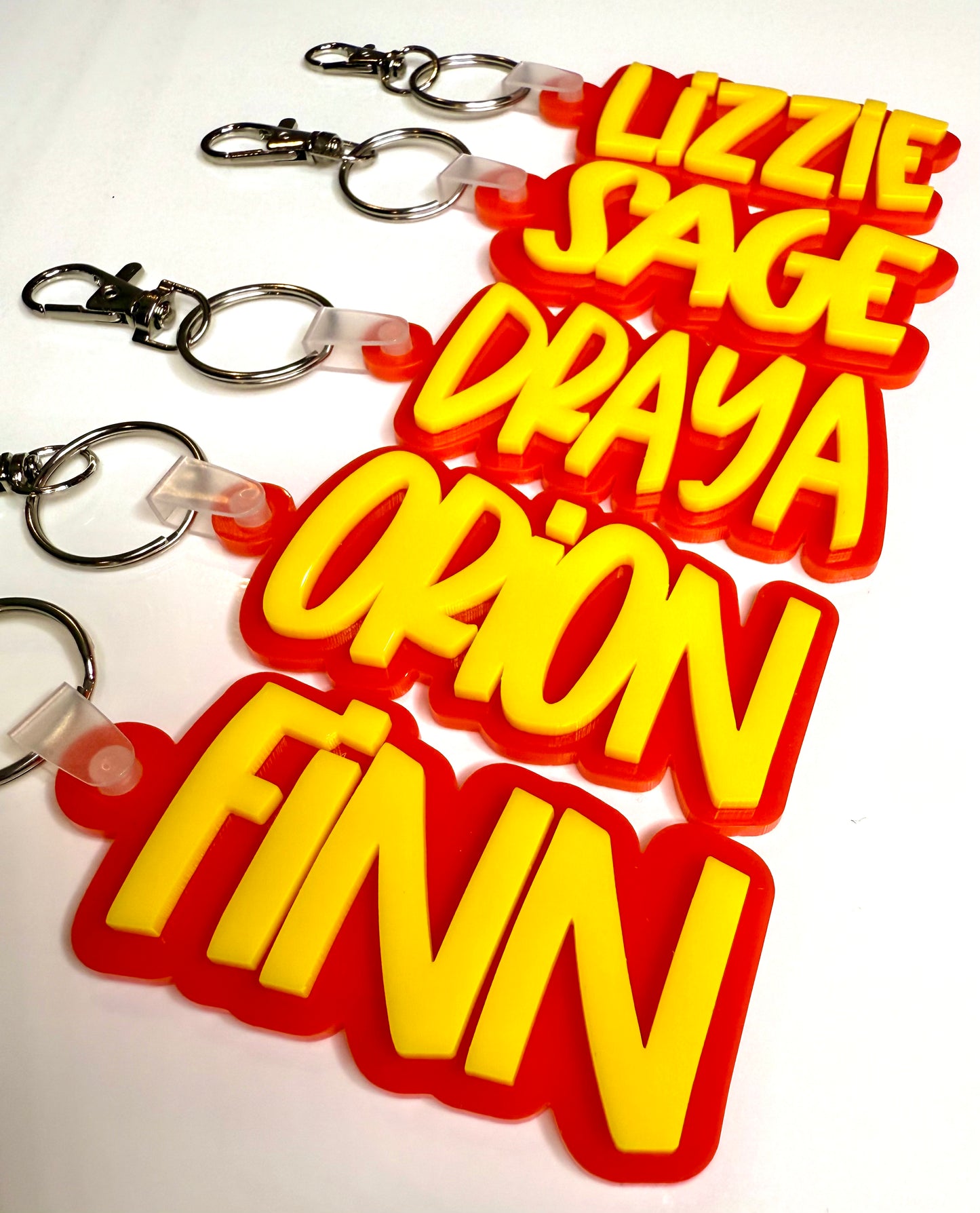 Acrylic Name Keychain