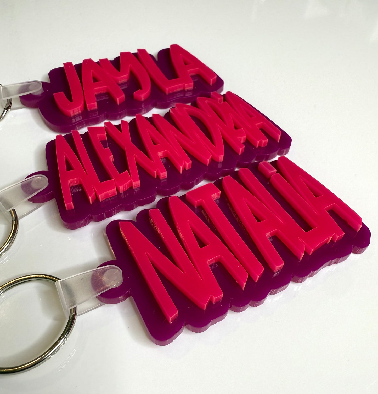 Acrylic Name Keychain