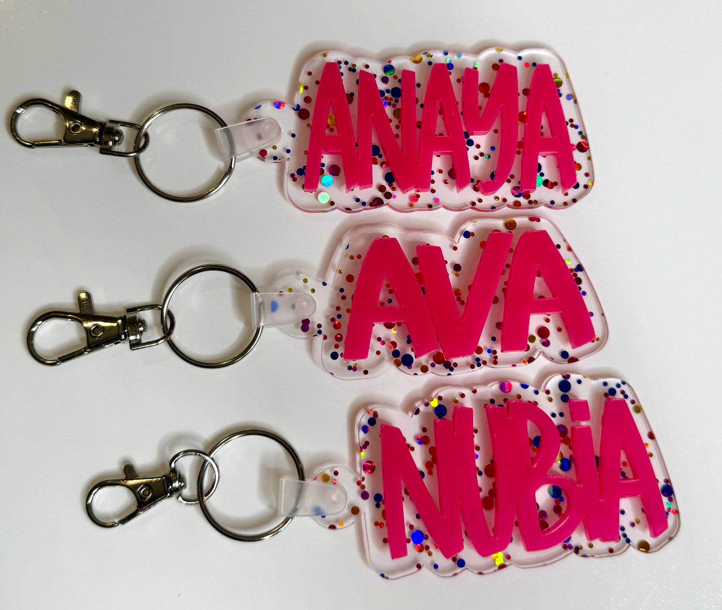 Acrylic Name Keychain