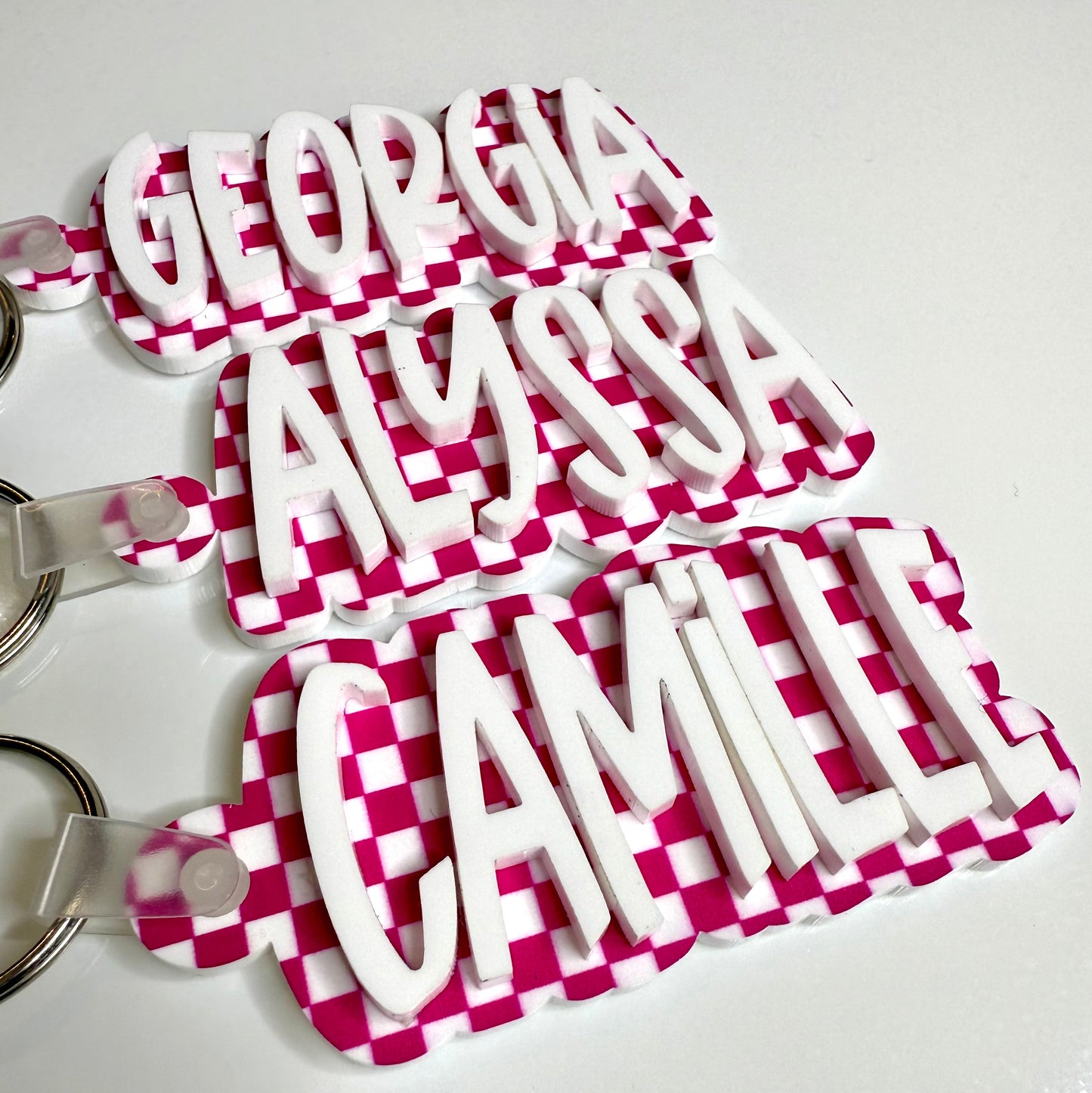 Acrylic Name Keychain