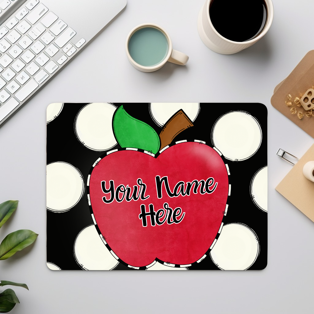 Personalized Apple Mouse Pad