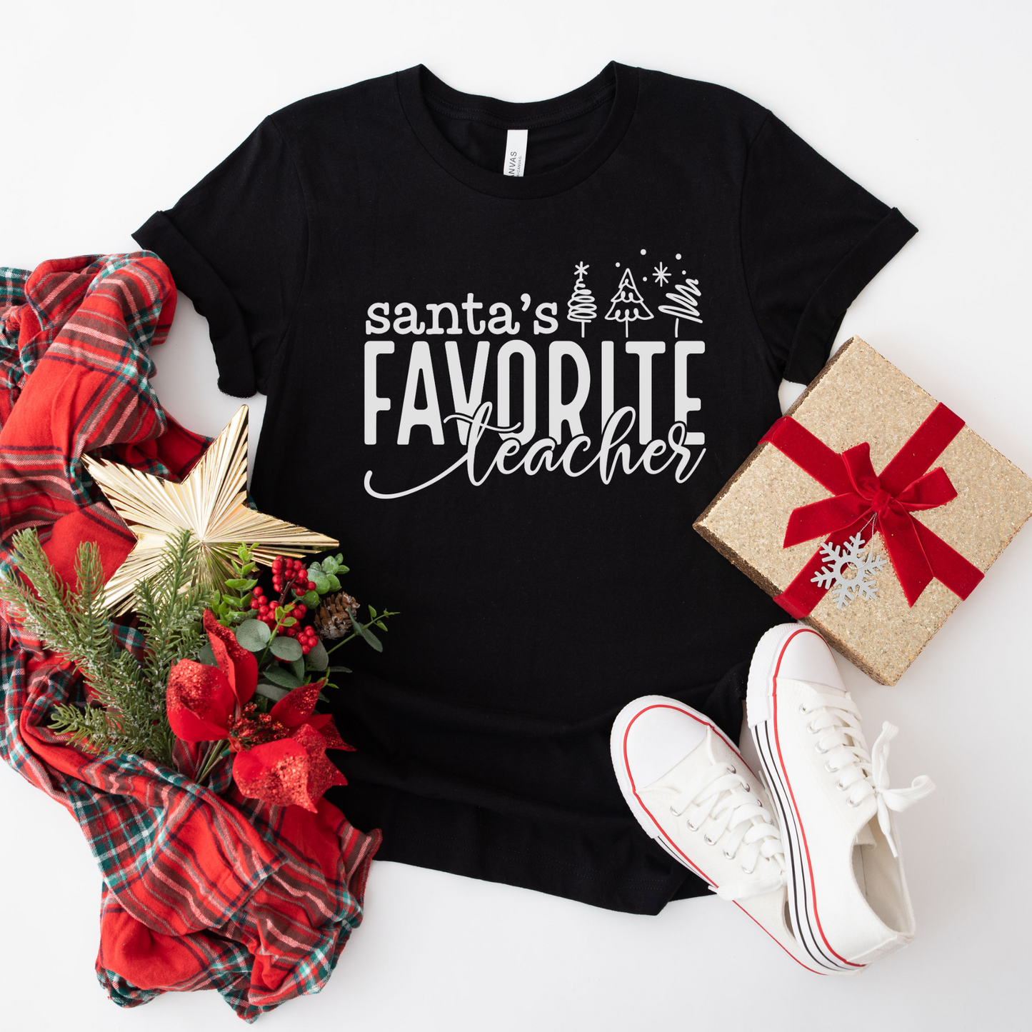 Santa's Favorite Teacher T-shirt
