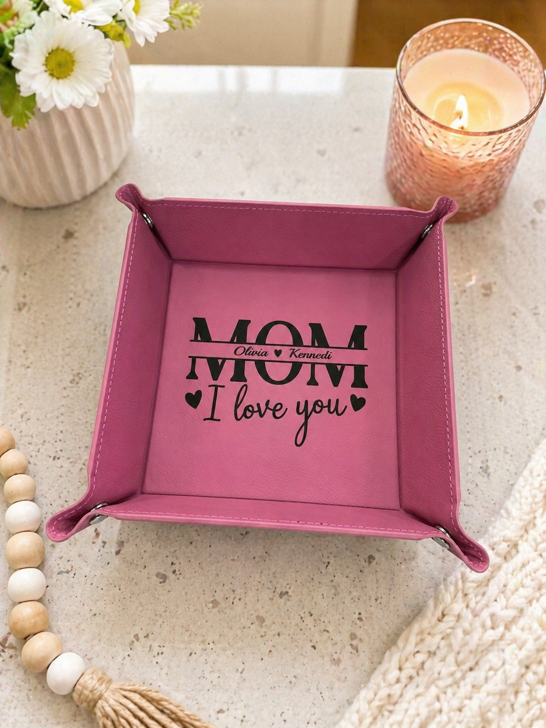 Personalized Mom Trinket Tray