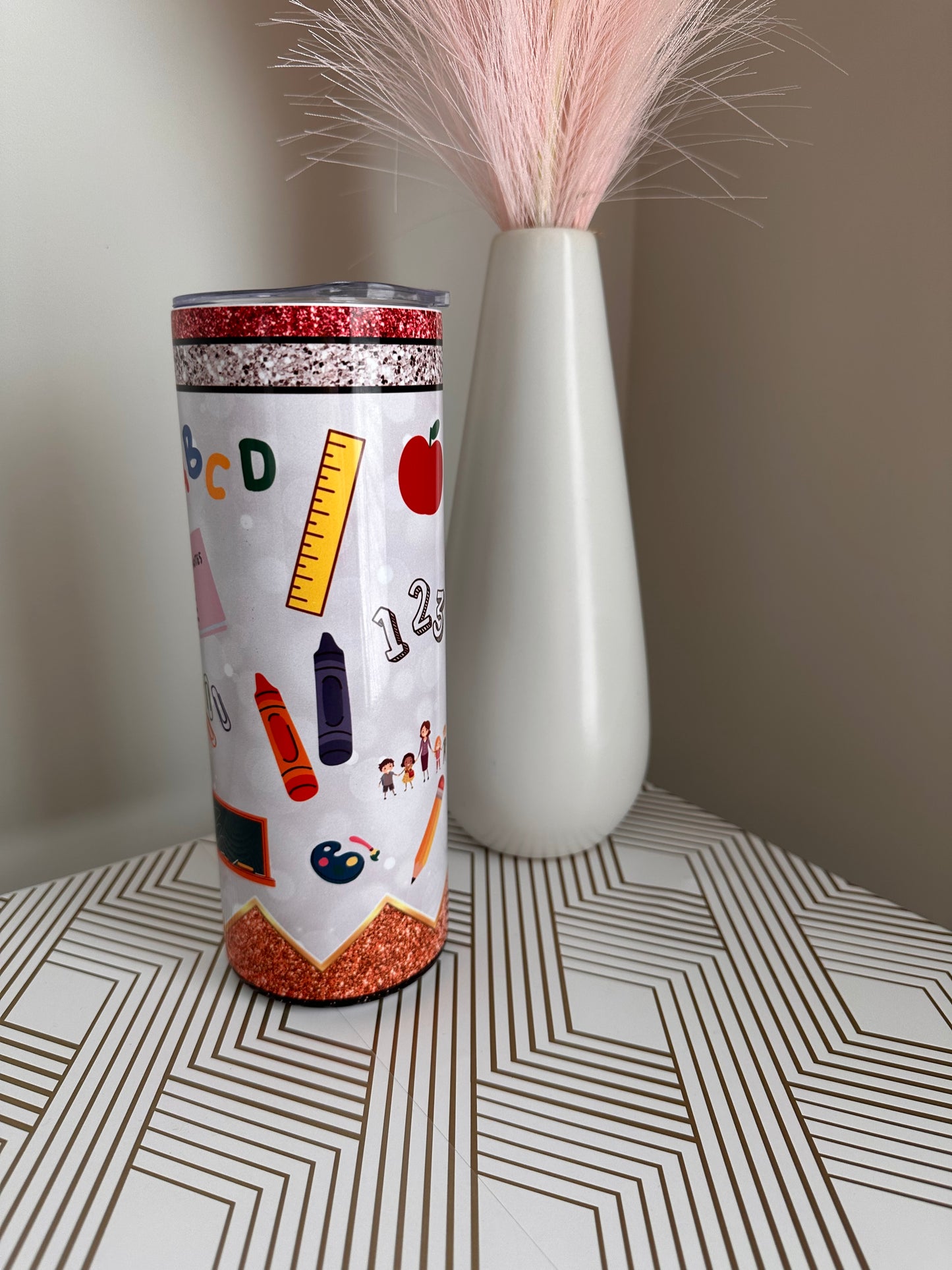 School Supply Composition Notebook Tumbler
