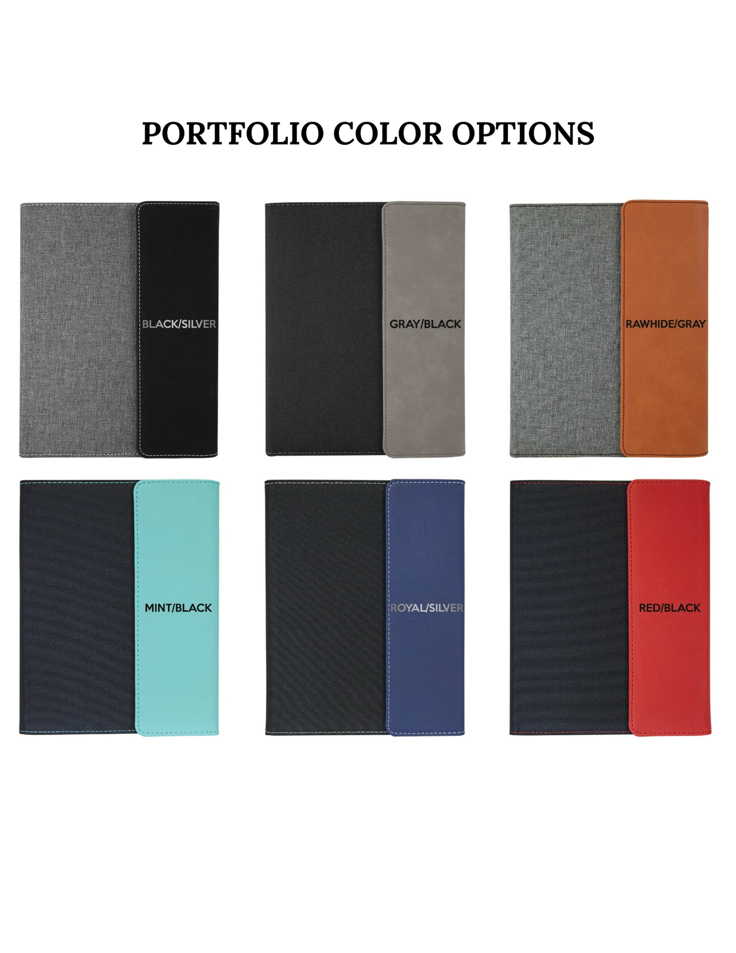 Personalized Leather Portfolio with Notepad