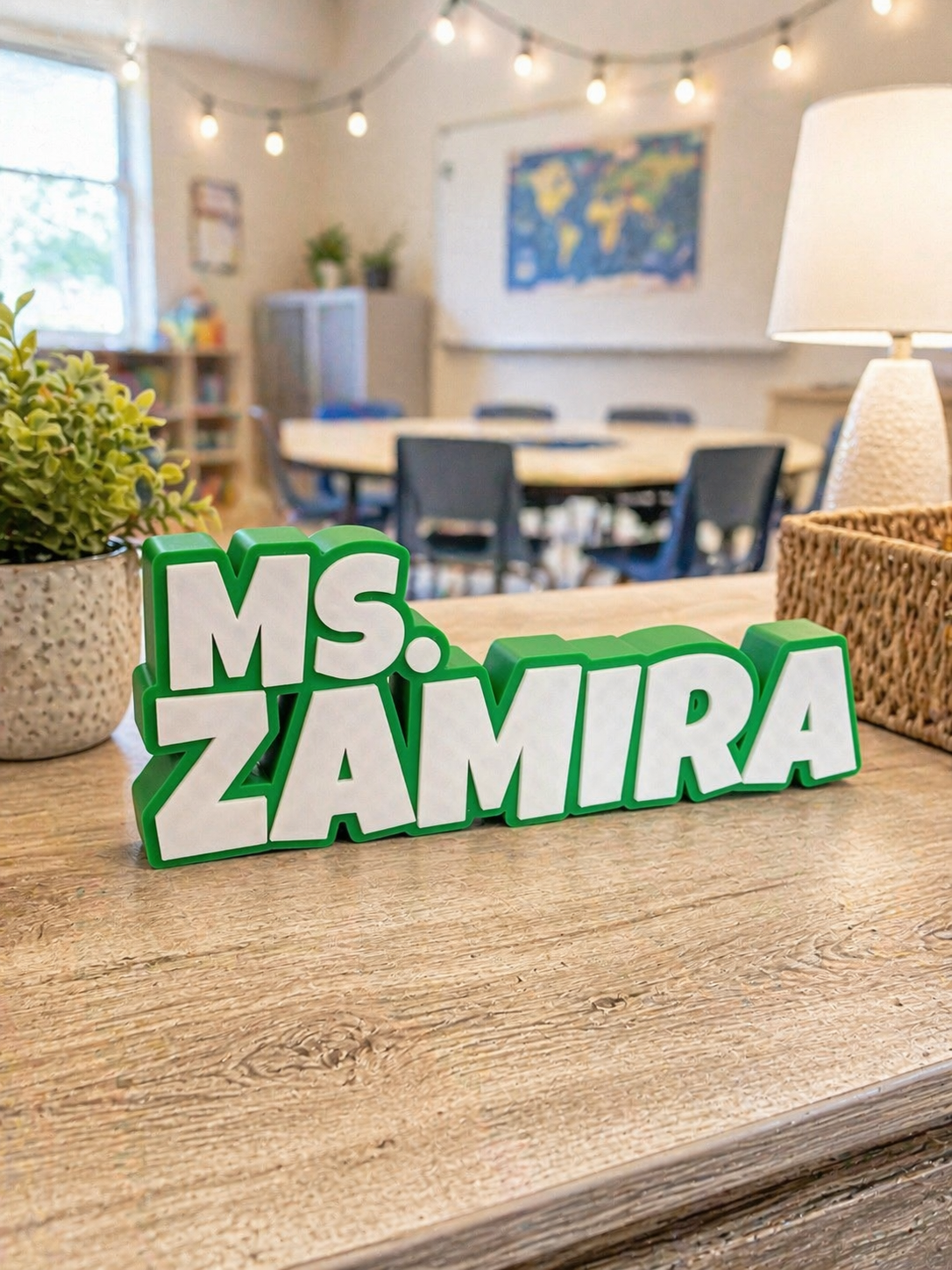Custom 3D Teacher Nameplate