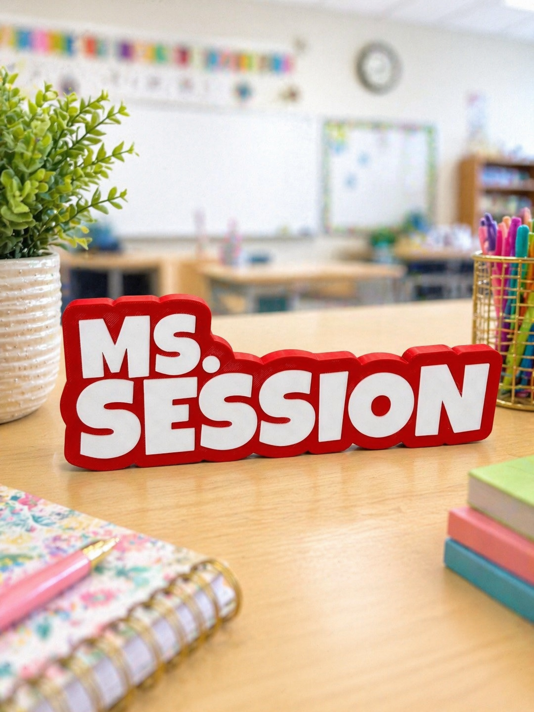 Custom 3D Teacher Nameplate