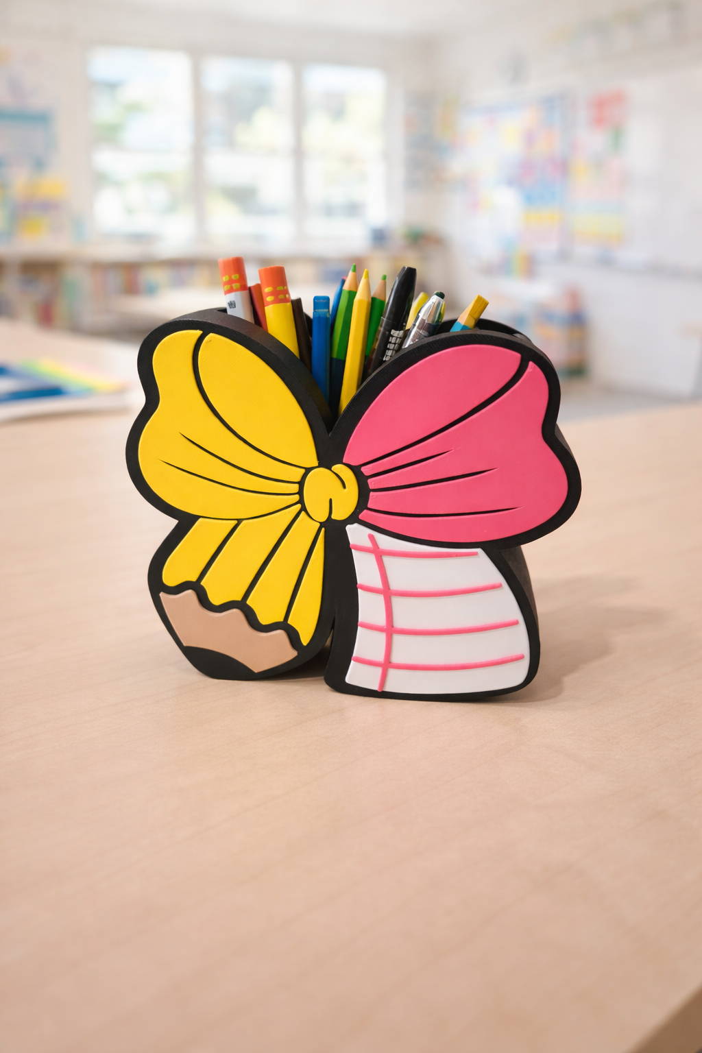 Pencil Bow Pen Holder