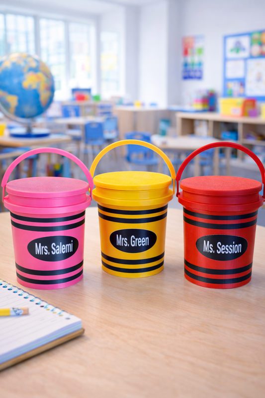 Personalized Crayon Bucket Gift-3D Printed
