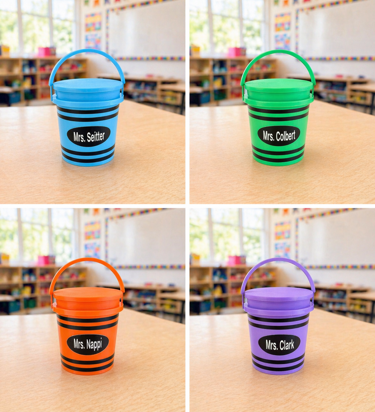 3D Personalized Teacher Mini Bucket-3D Printed
