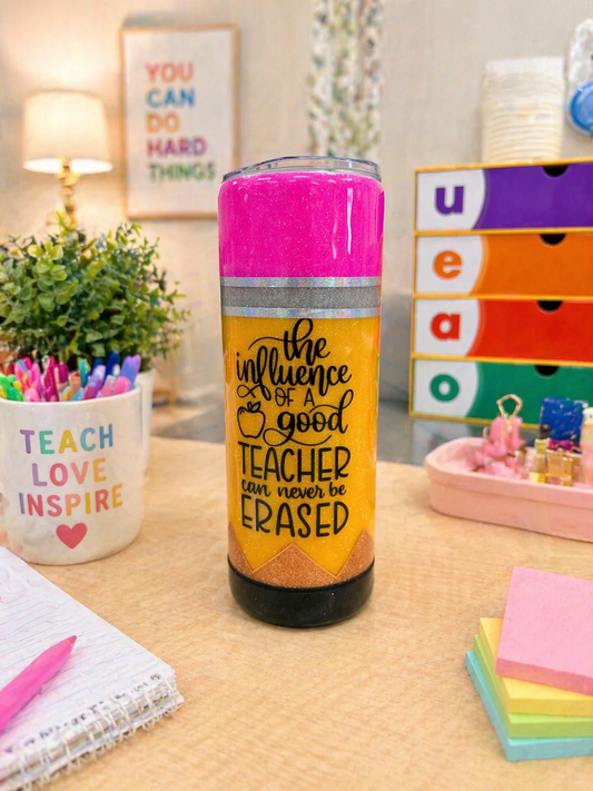 Glitter Pencil Tumbler (2 Options: Teacher or Principal)