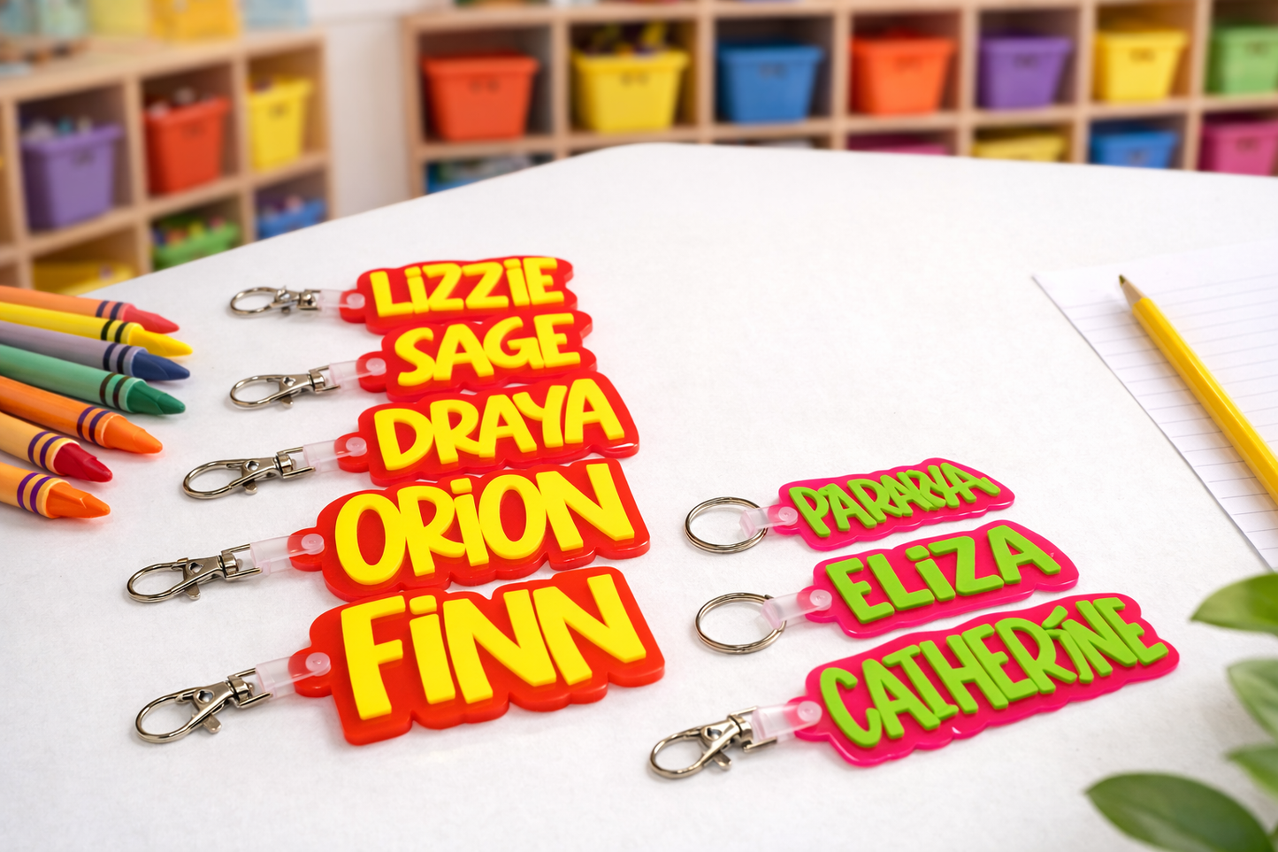 Personalized Acrylic Name Keychain