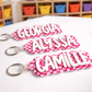 Personalized Acrylic Name Keychain