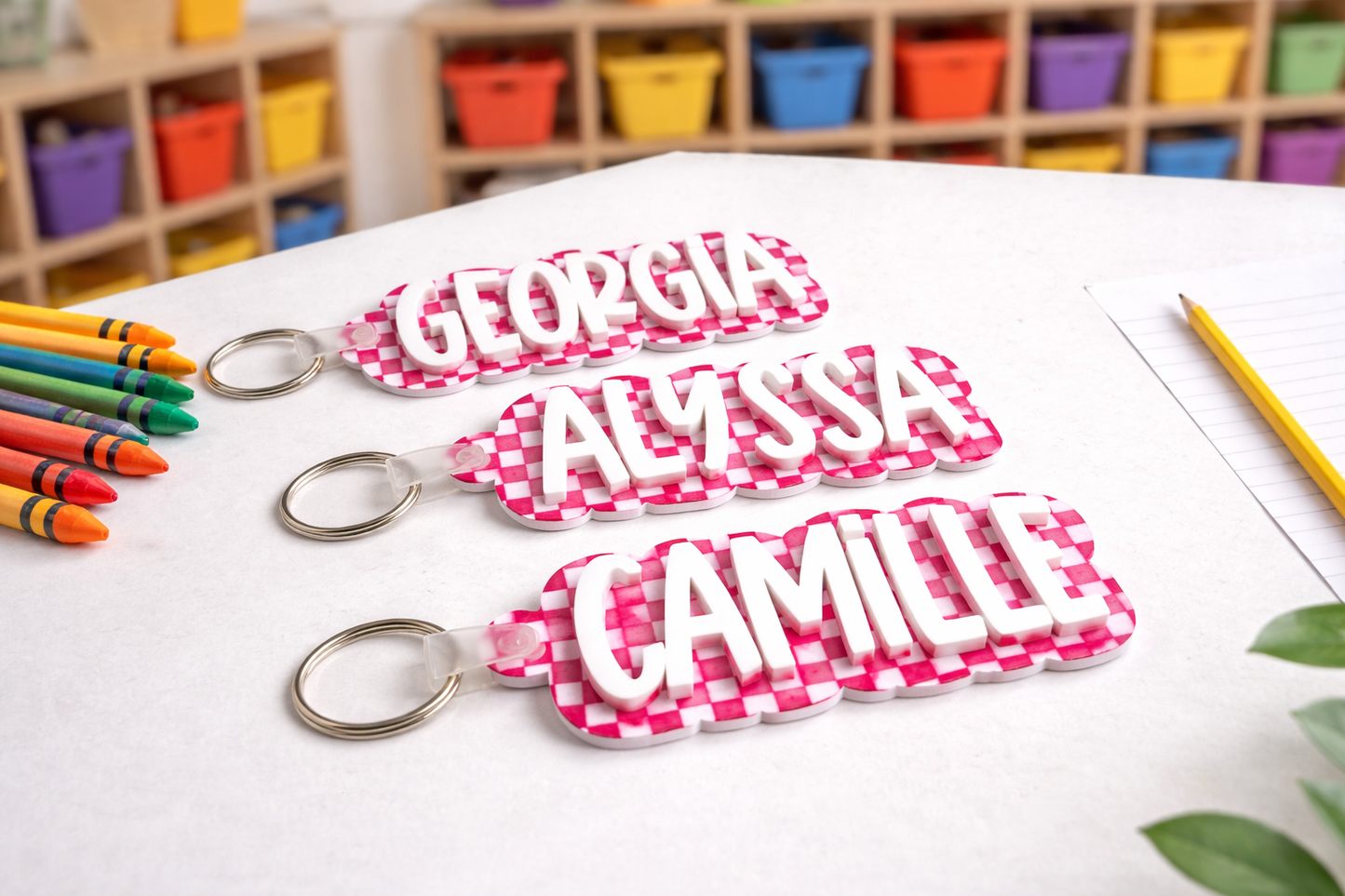 Personalized Acrylic Name Keychain