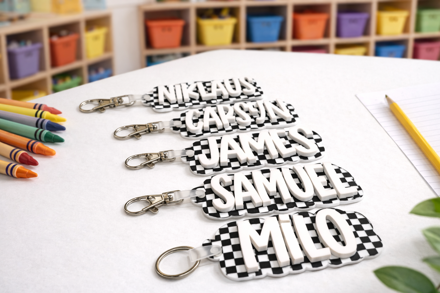Personalized Acrylic Name Keychain