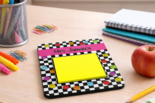 Smiley Face Sticky Note Holder