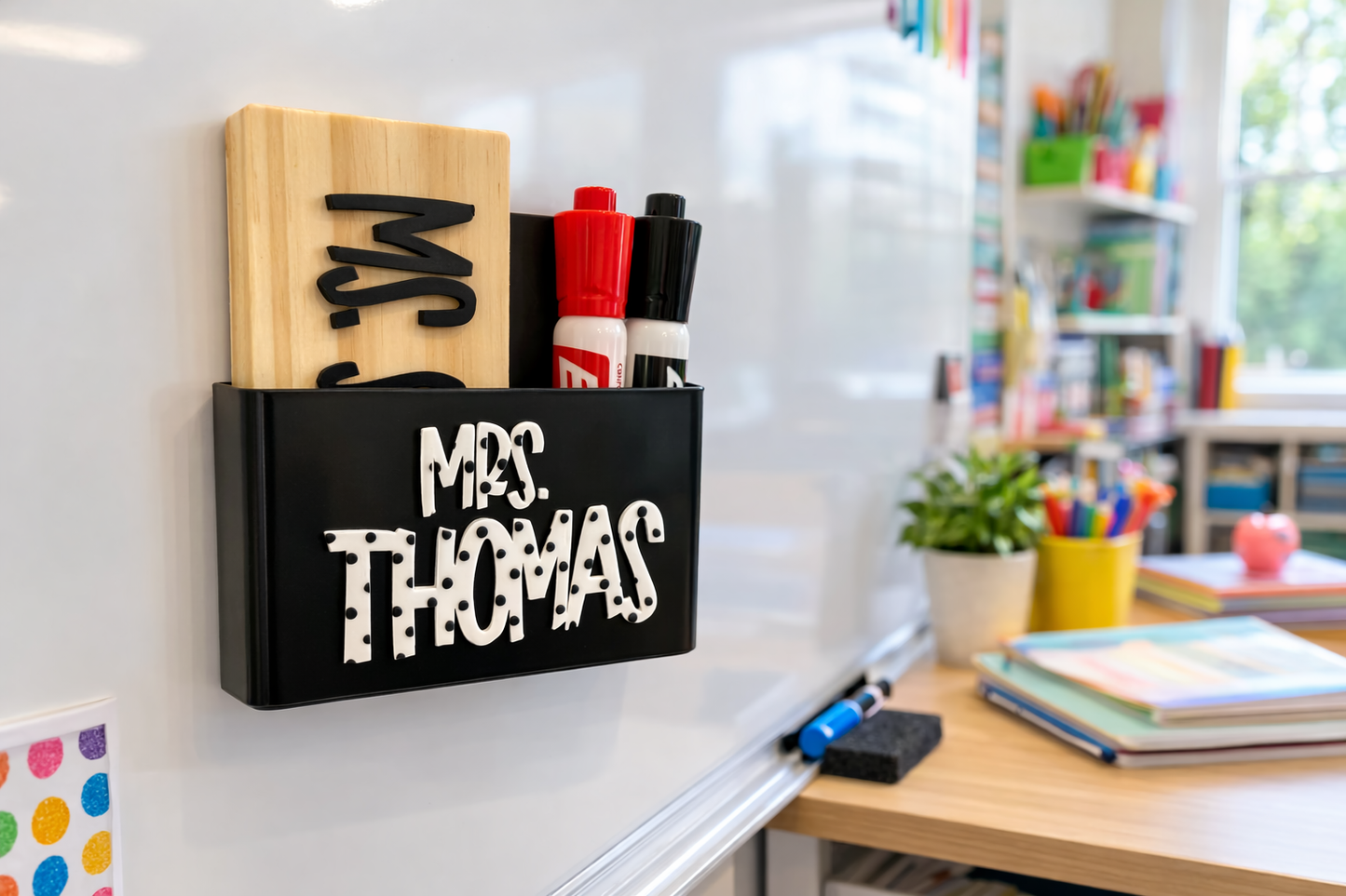 Personalized Magnetic Eraser Holder