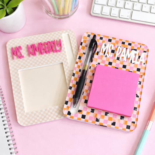 Personalized Acrylic Sticky Note Holder