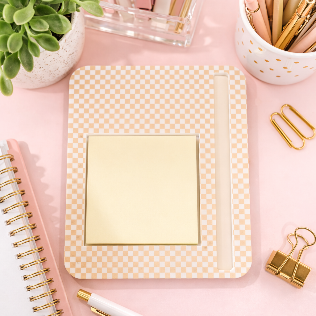 Personalized Acrylic Sticky Note Holder