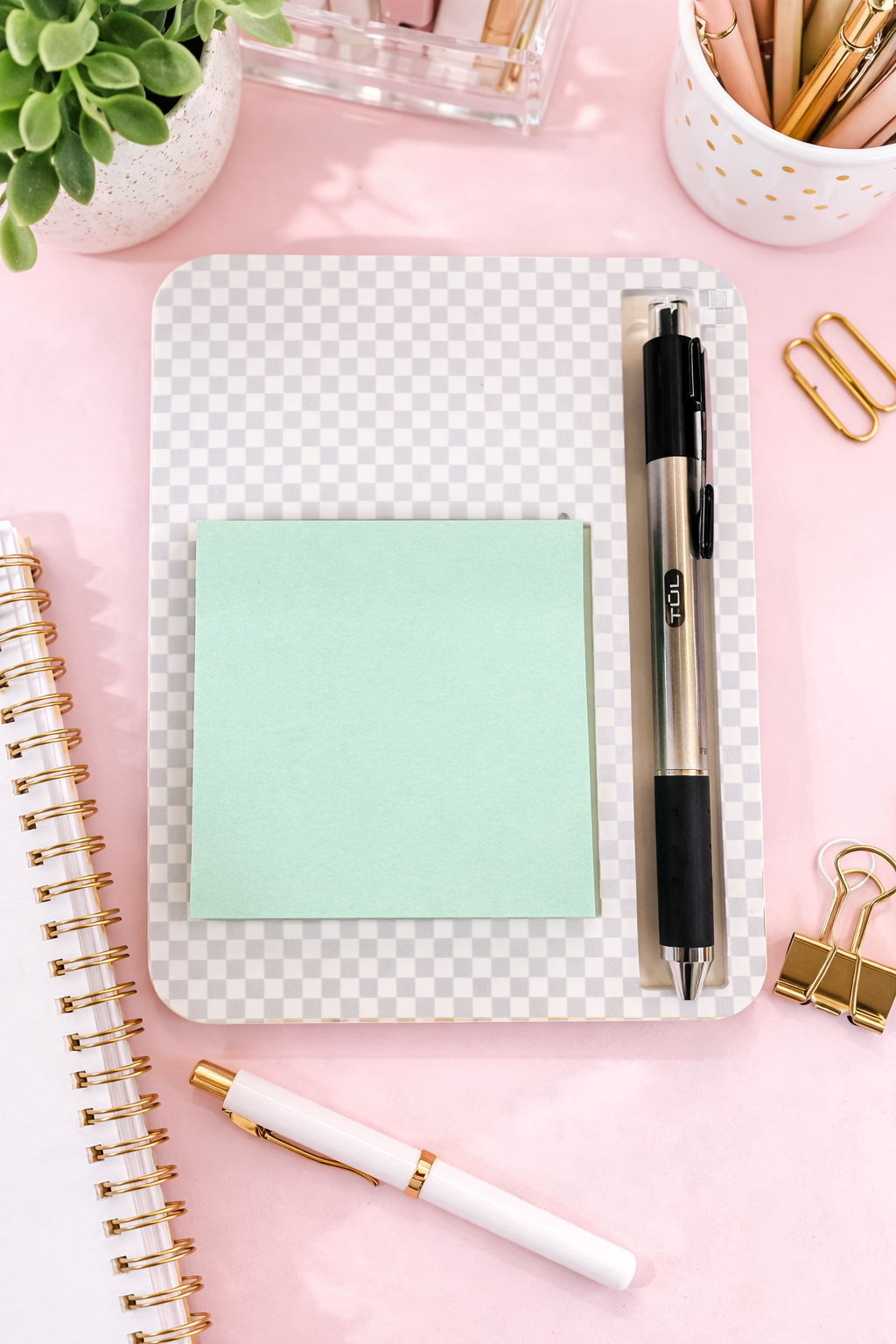 Personalized Acrylic Sticky Note Holder