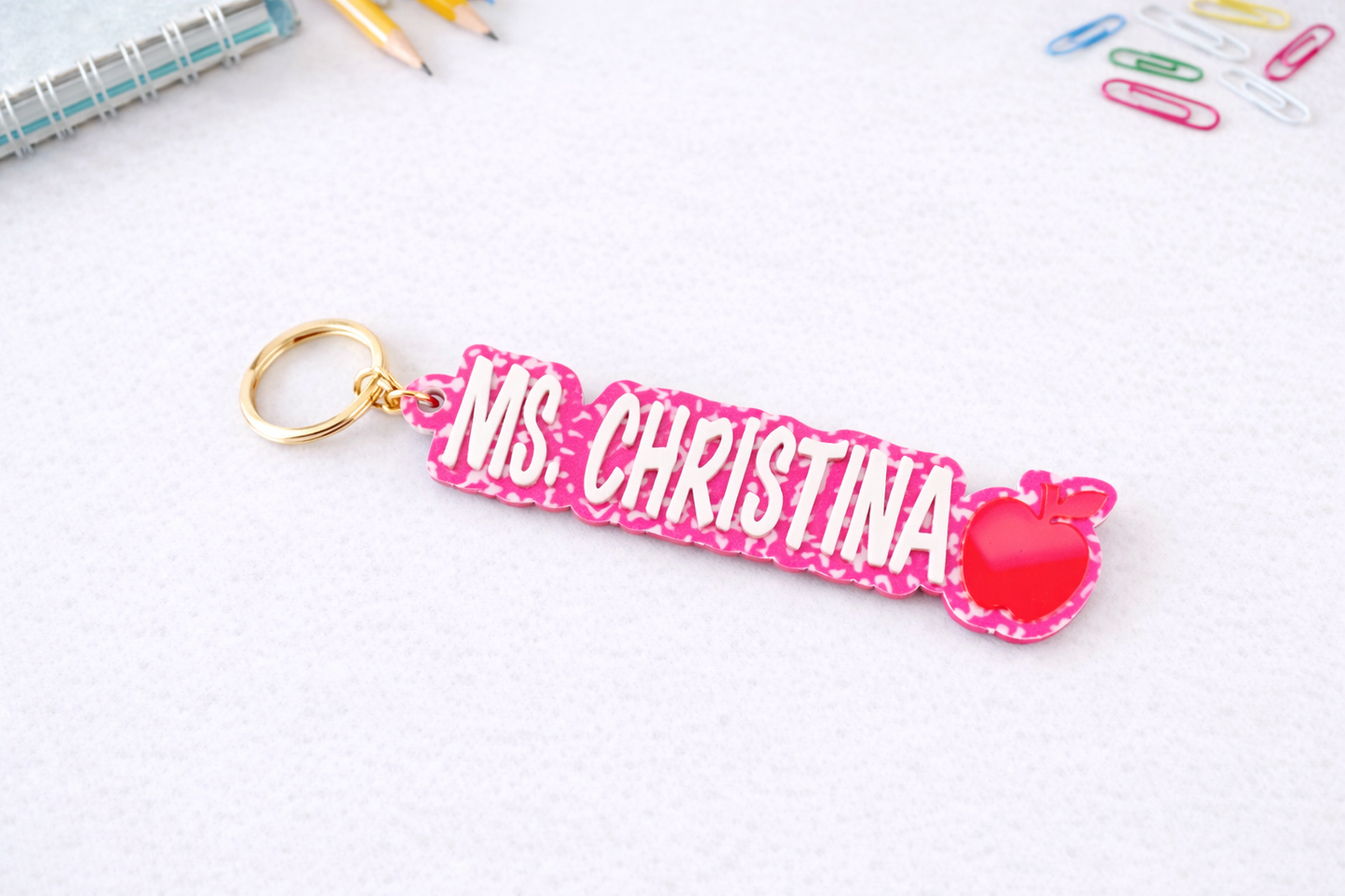 Personalized Teacher Keychain
