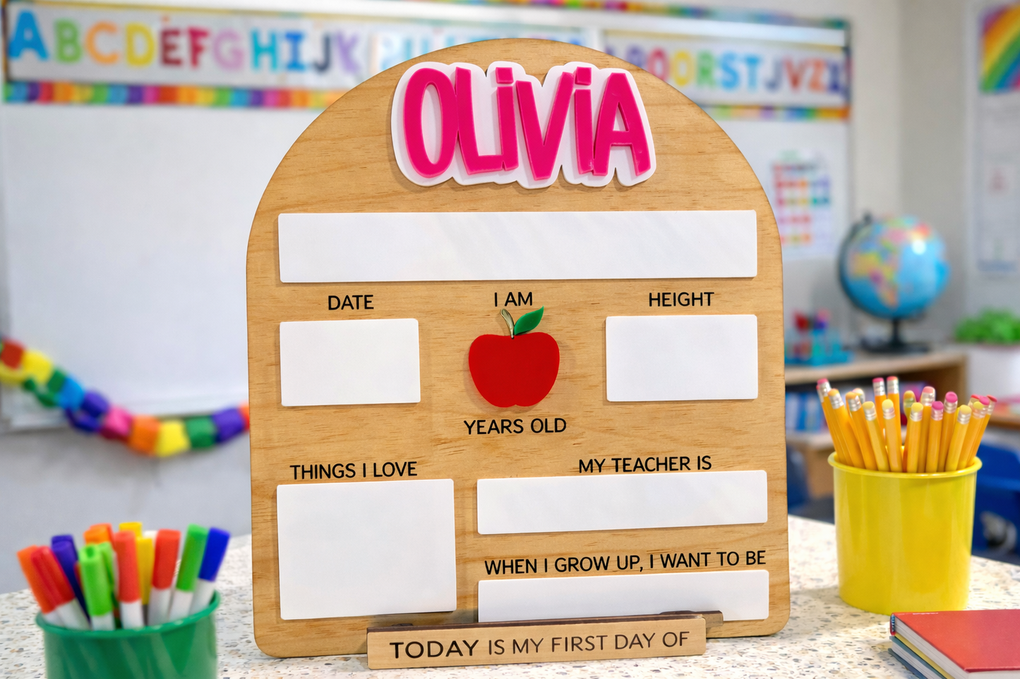 Personalized First Day & Last Day of School Sign