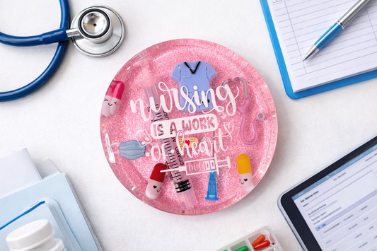 Nursing Is A Work Of Heart Coaster
