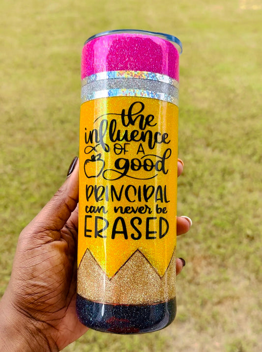 Glitter Pencil Tumbler