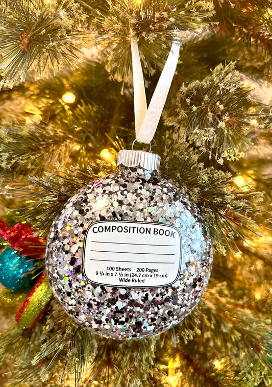 Composition Notebook Ornament