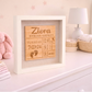 Personalized Baby Birth Stats Shadow Box Frame