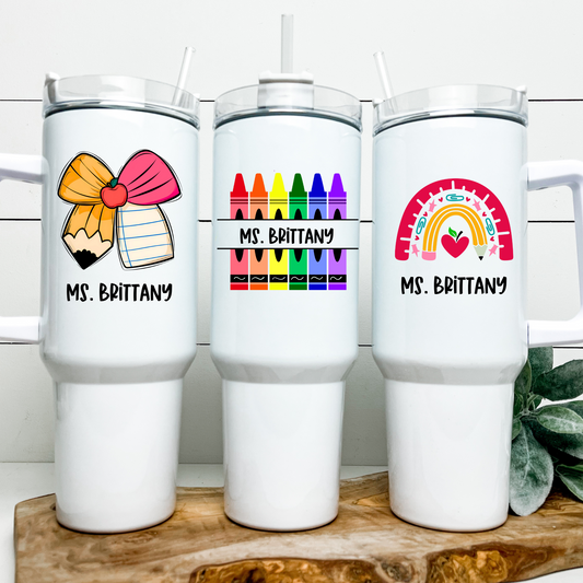Personalized Teacher Tumbler
