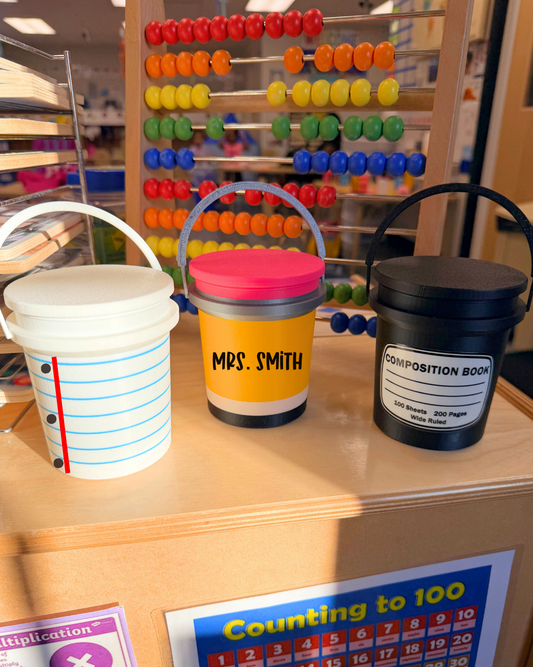 Personalized Teacher Mini Bucket