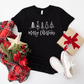 Merry Christmas Doodle Trees T-shirt