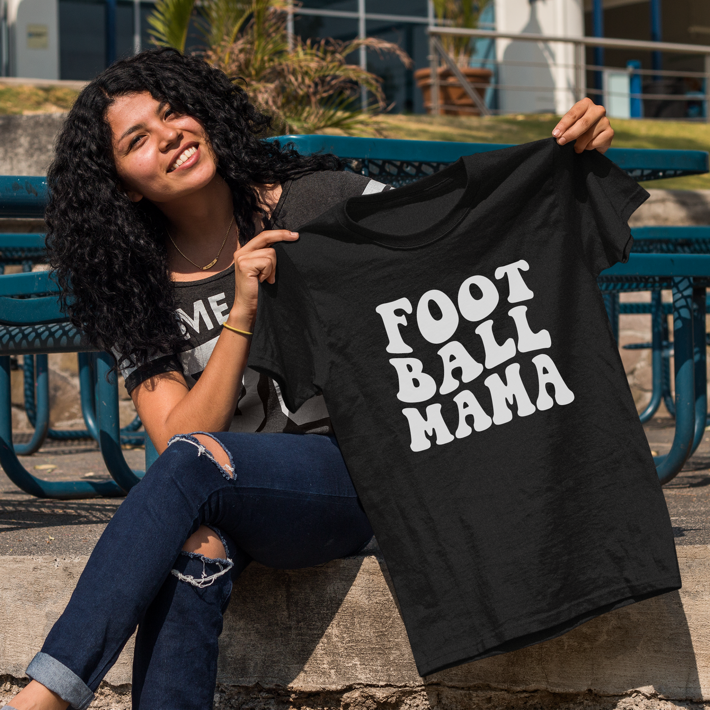 Football Mama T-shirt
