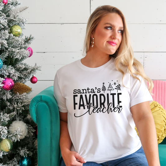 Santa's Favorite Teacher T-shirt